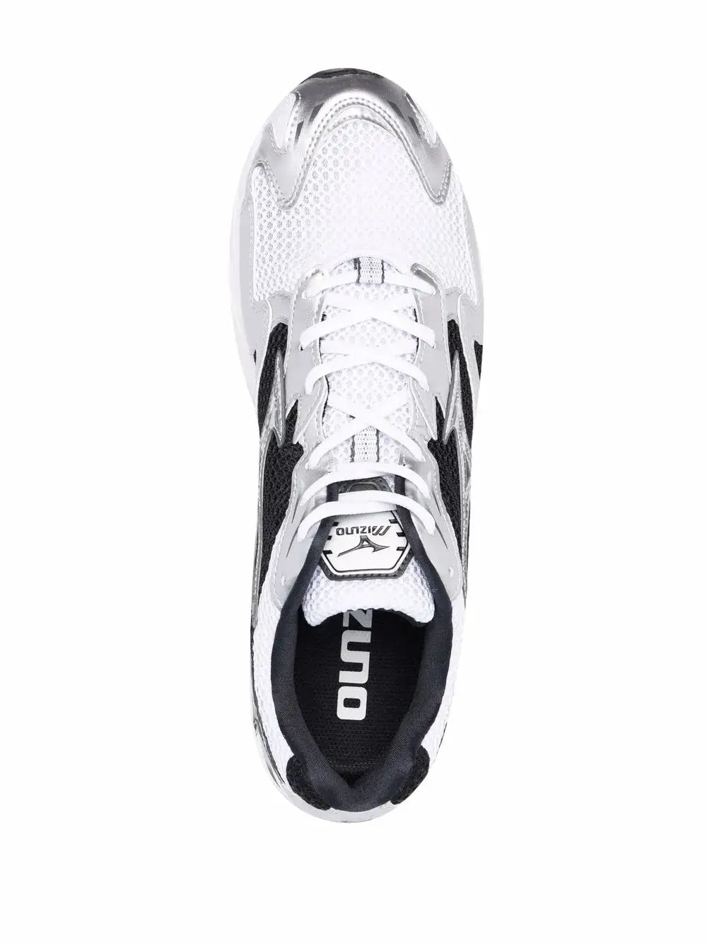 Mizuno Panelled Lace-Up Trainers Grazuv Mart