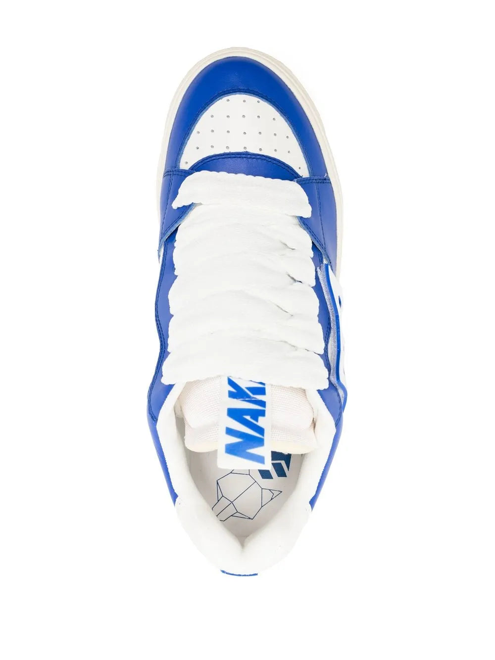 Naked Wolfe Logo-Patch Lace-Up Sneakers Grazuv Mart