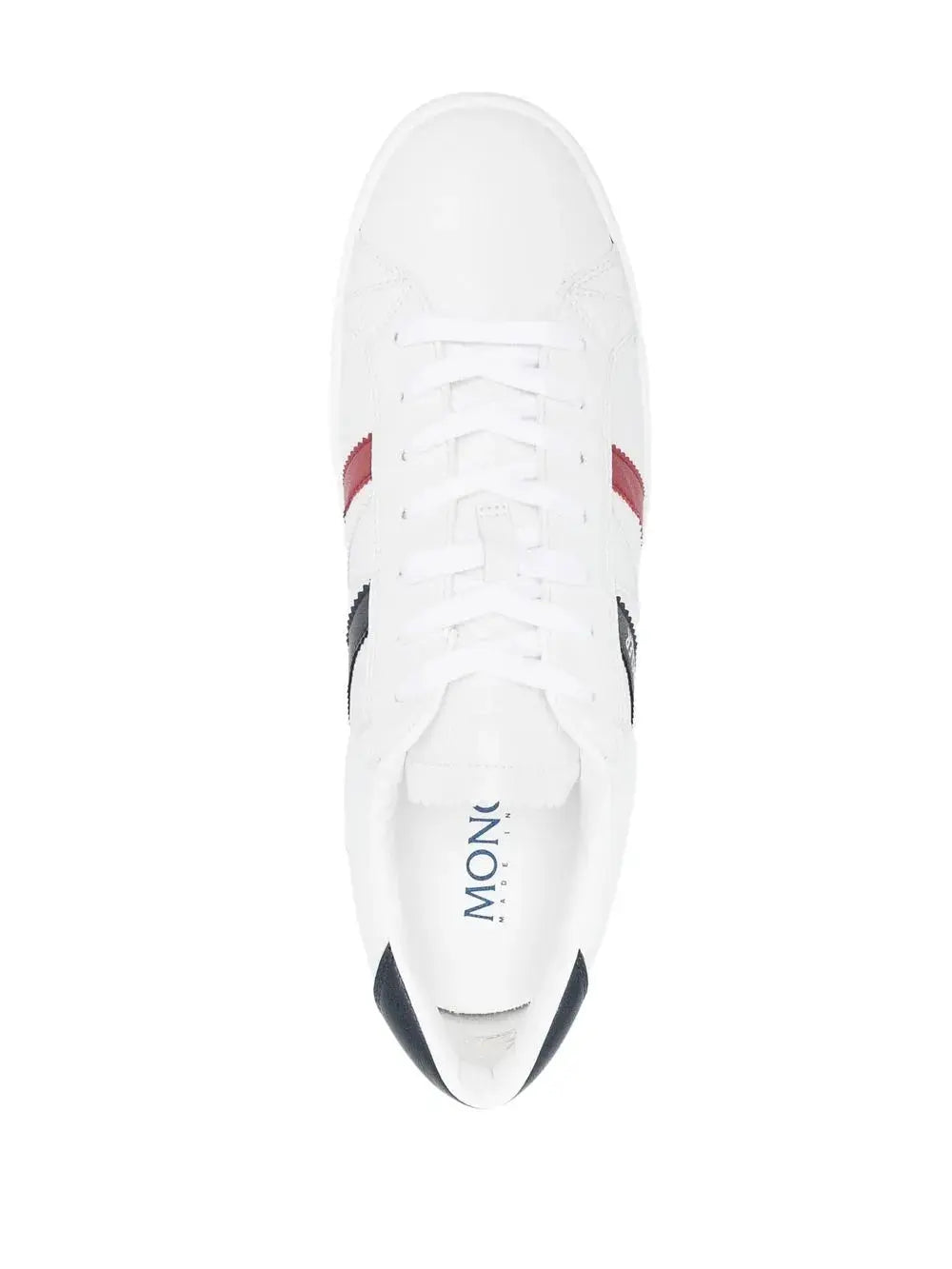 Moncler Faux-Leather Sneakers Grazuv Mart