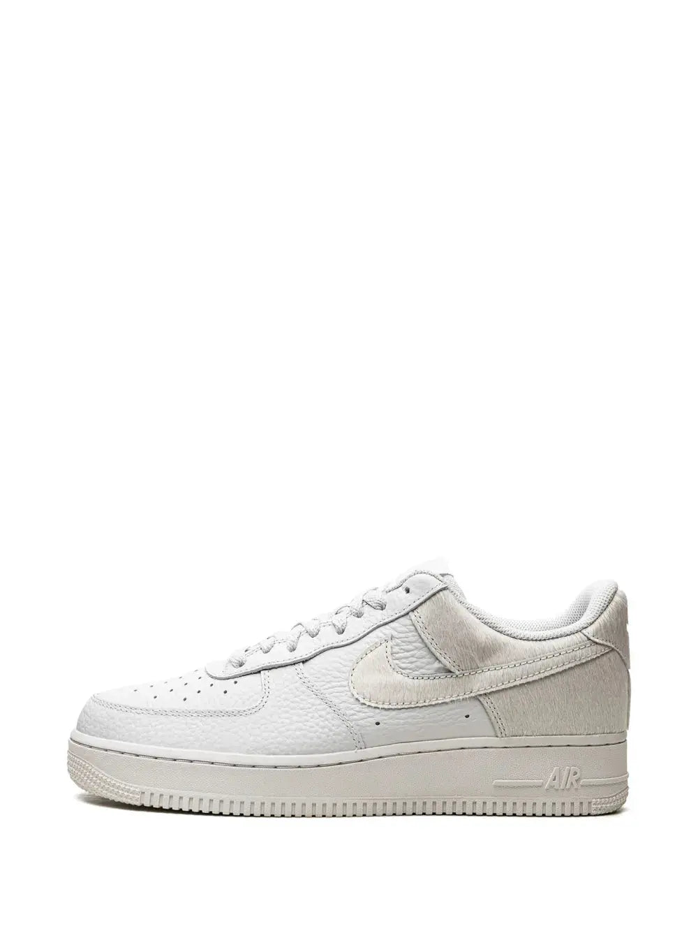 Nike Air Force 1 White Pony Hair Heel Sneakers Grazuv Mart