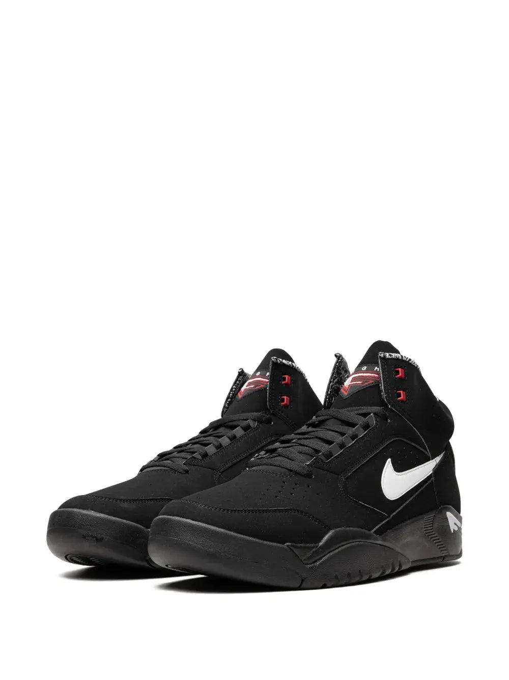 Nike Air Flight Lite Mid Black White Varsity Red Sneakers Grazuv Mart
