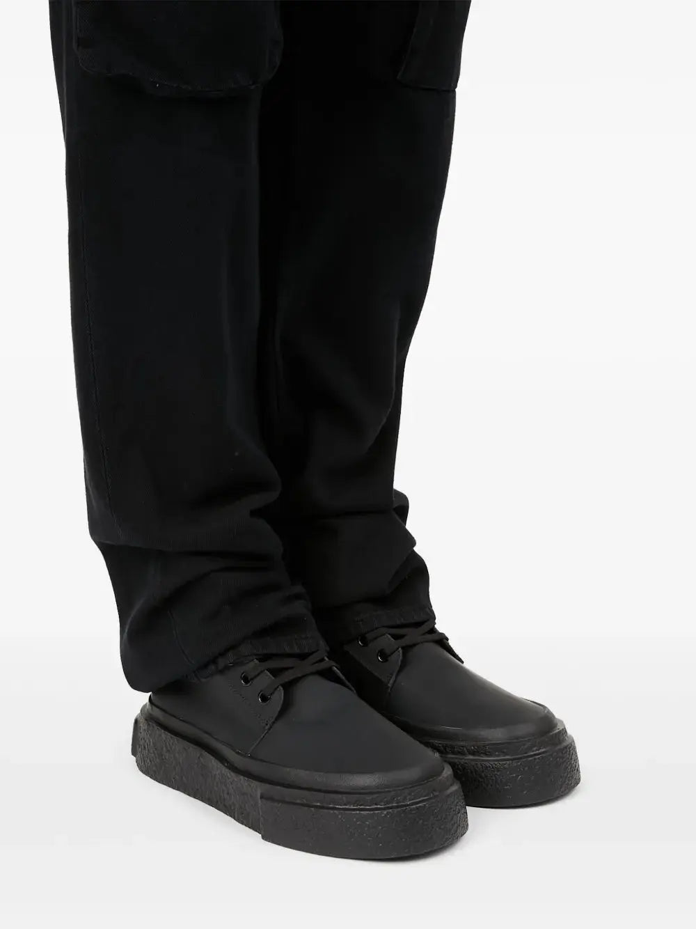 Mm6 Maison Margiela High-Top Leather Sneakers Grazuv Mart