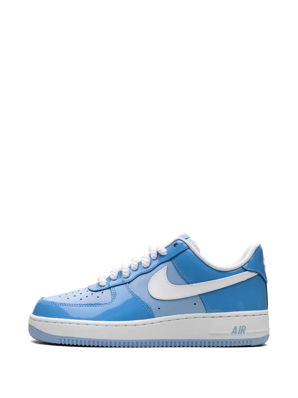 Nike Air Force 1 Low 07 Lv8 Psychic Blue/White Patent Sneakers Grazuv Mart