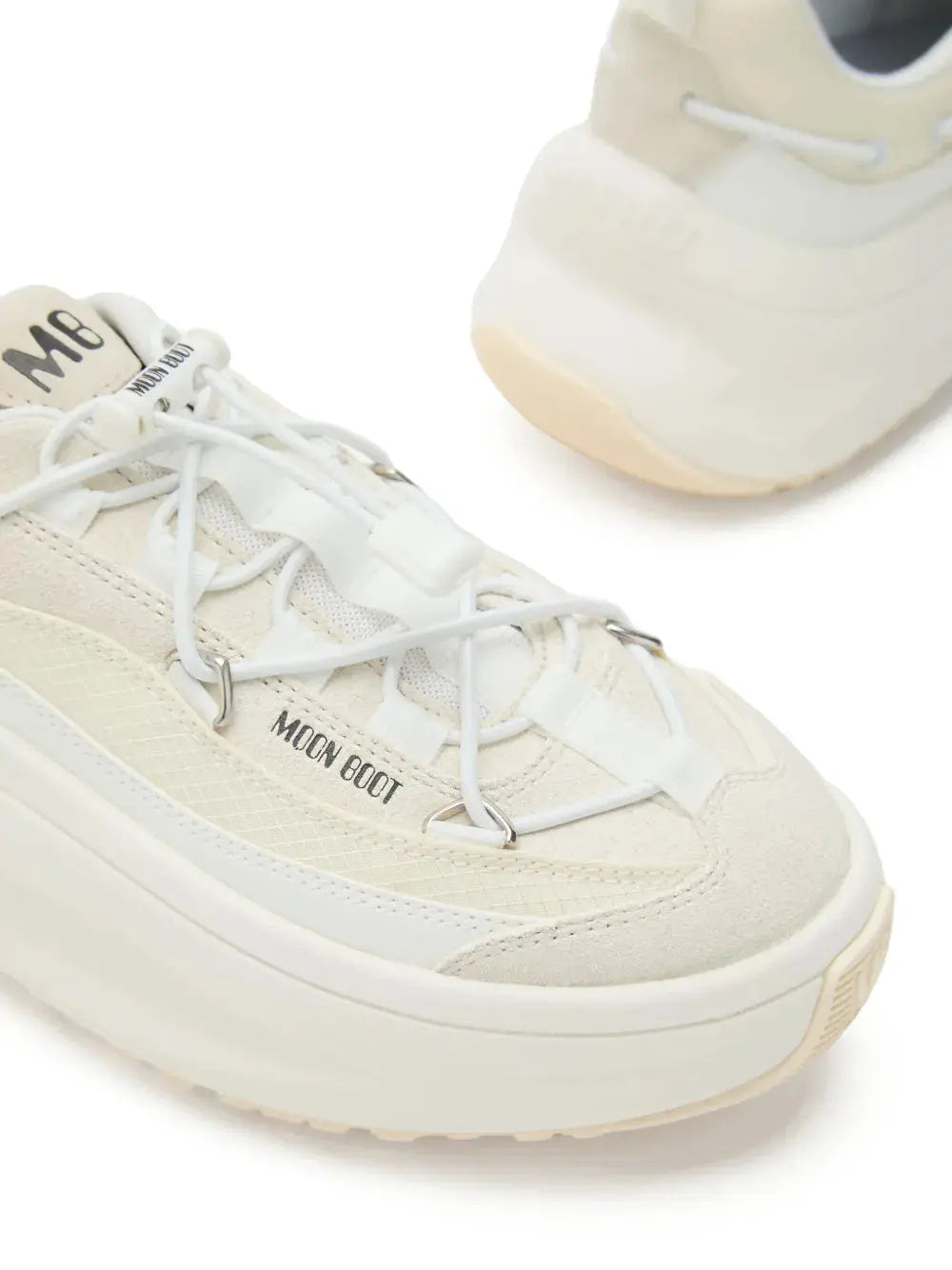 Moon Boot Logo-Embellished Lace-Up Sneakers Grazuv Mart