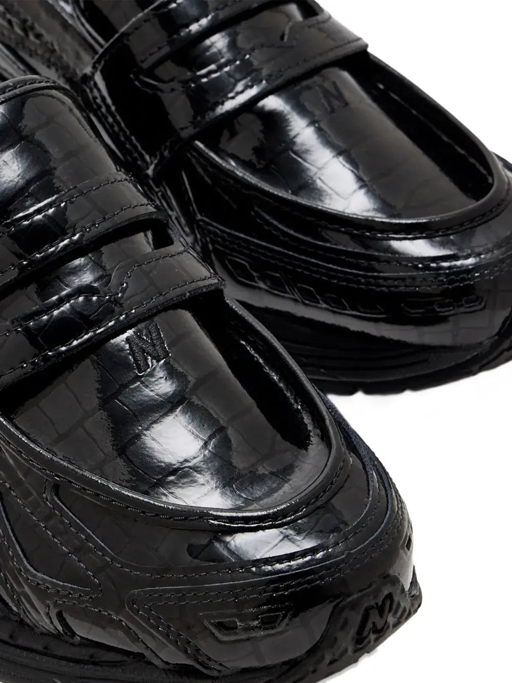 New Balance Crocodile-Effect Slip-On Sneakers Grazuv Mart
