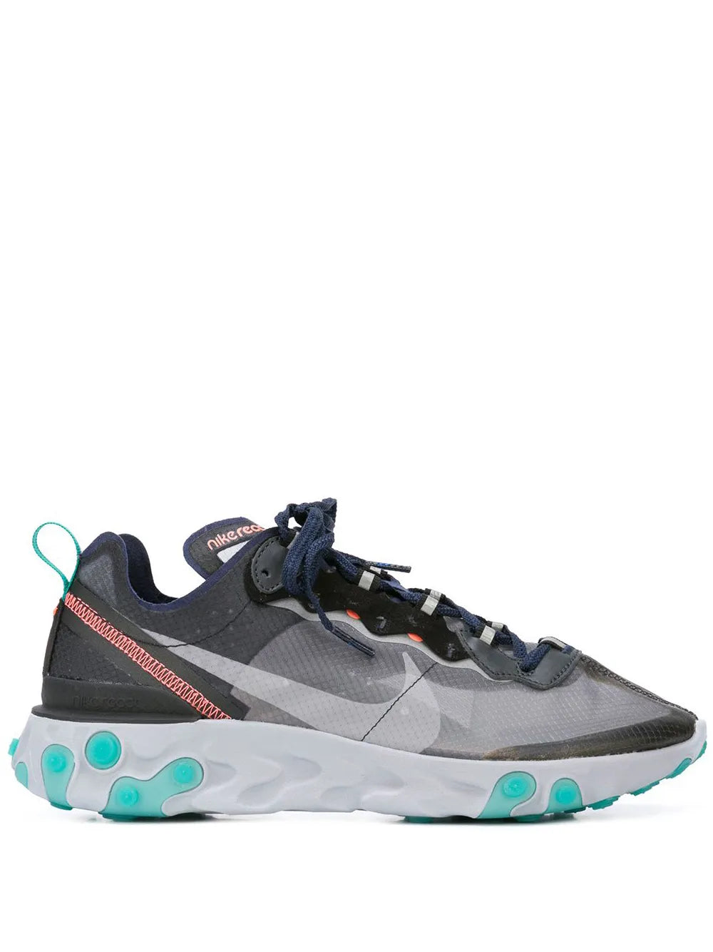 Nike React Element 87 Black/Midnight Navy Sneakers Grazuv Mart