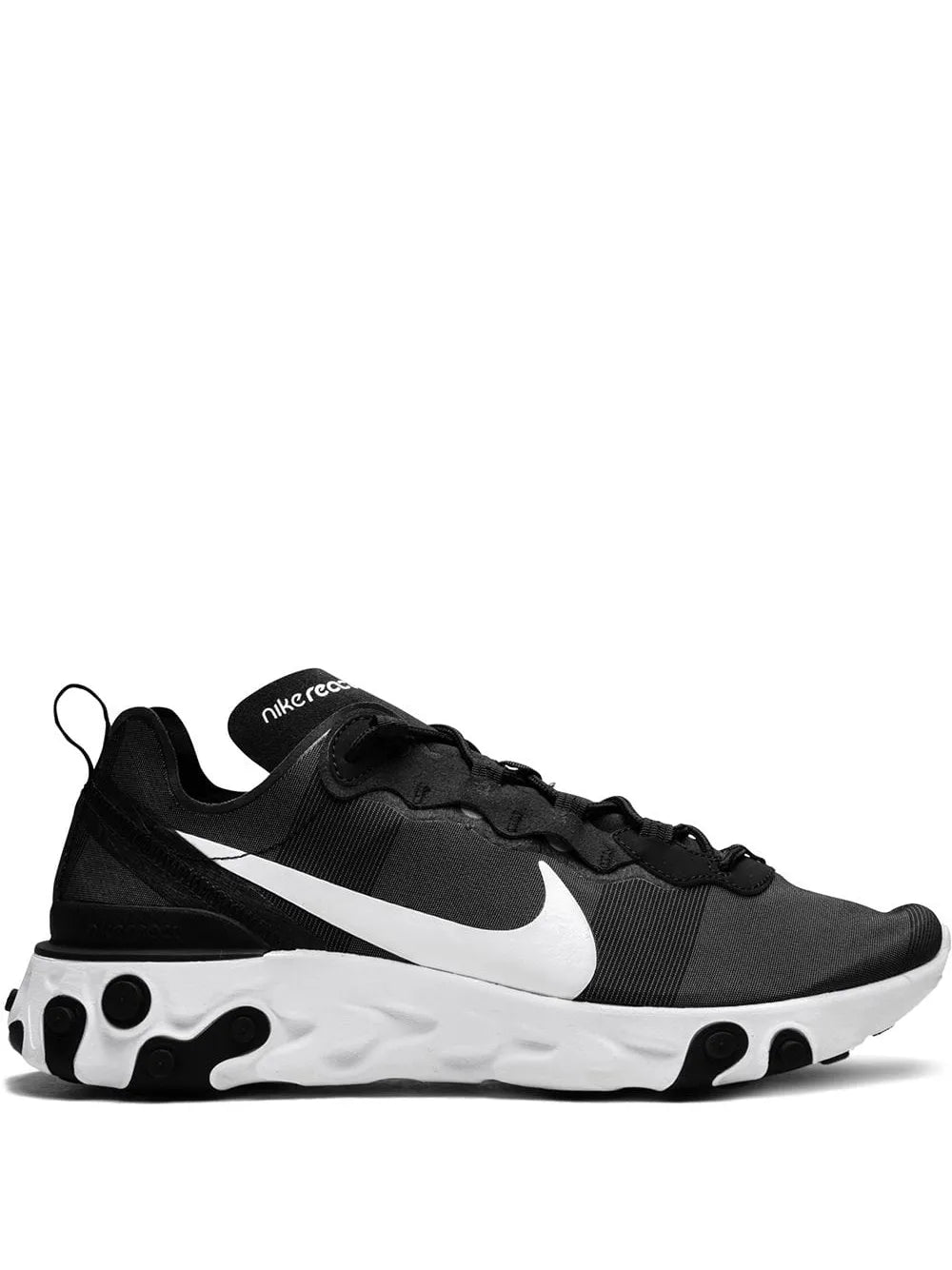 Nike React Element 55 Black/White Sneakers Grazuv Mart