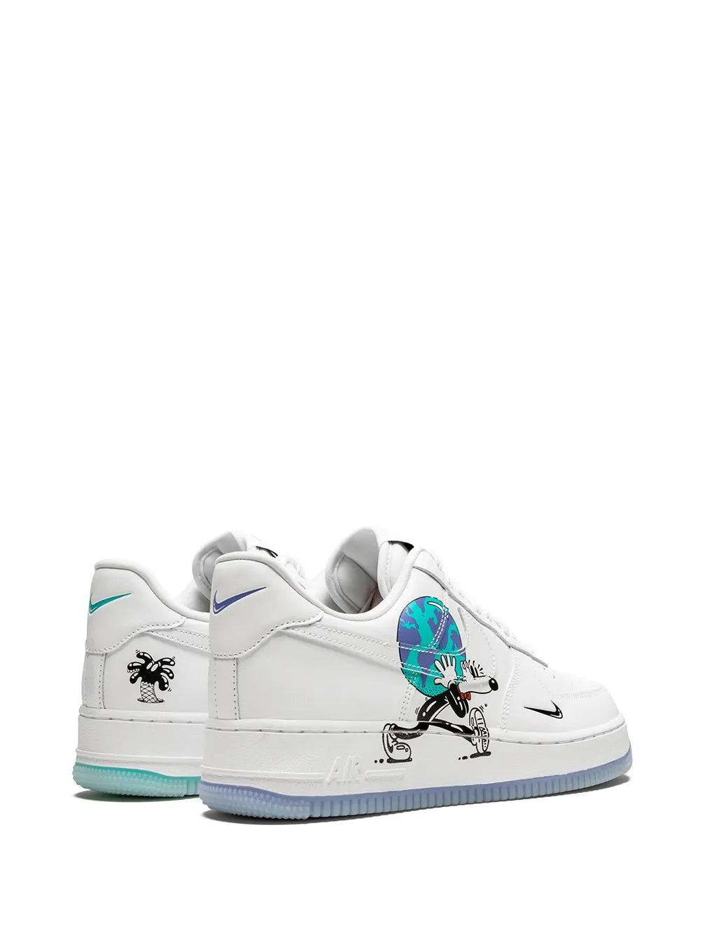 Nike Air Force 1 Flyleather Qs Earth Day Sneakers Grazuv Mart