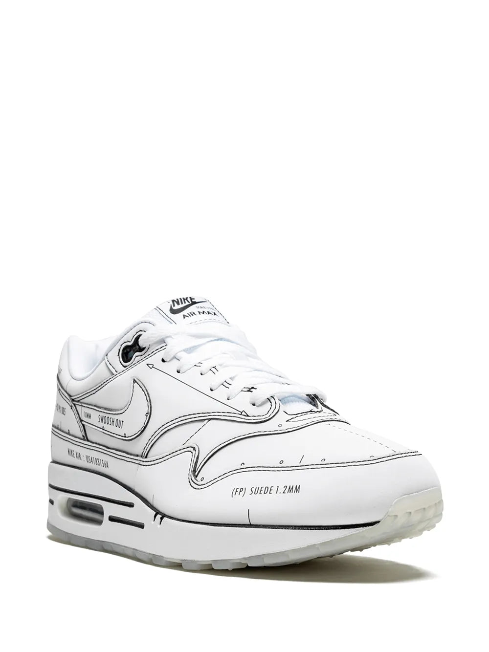 Nike Air Max 1 Sketch Schematic Sneakers Grazuv Mart