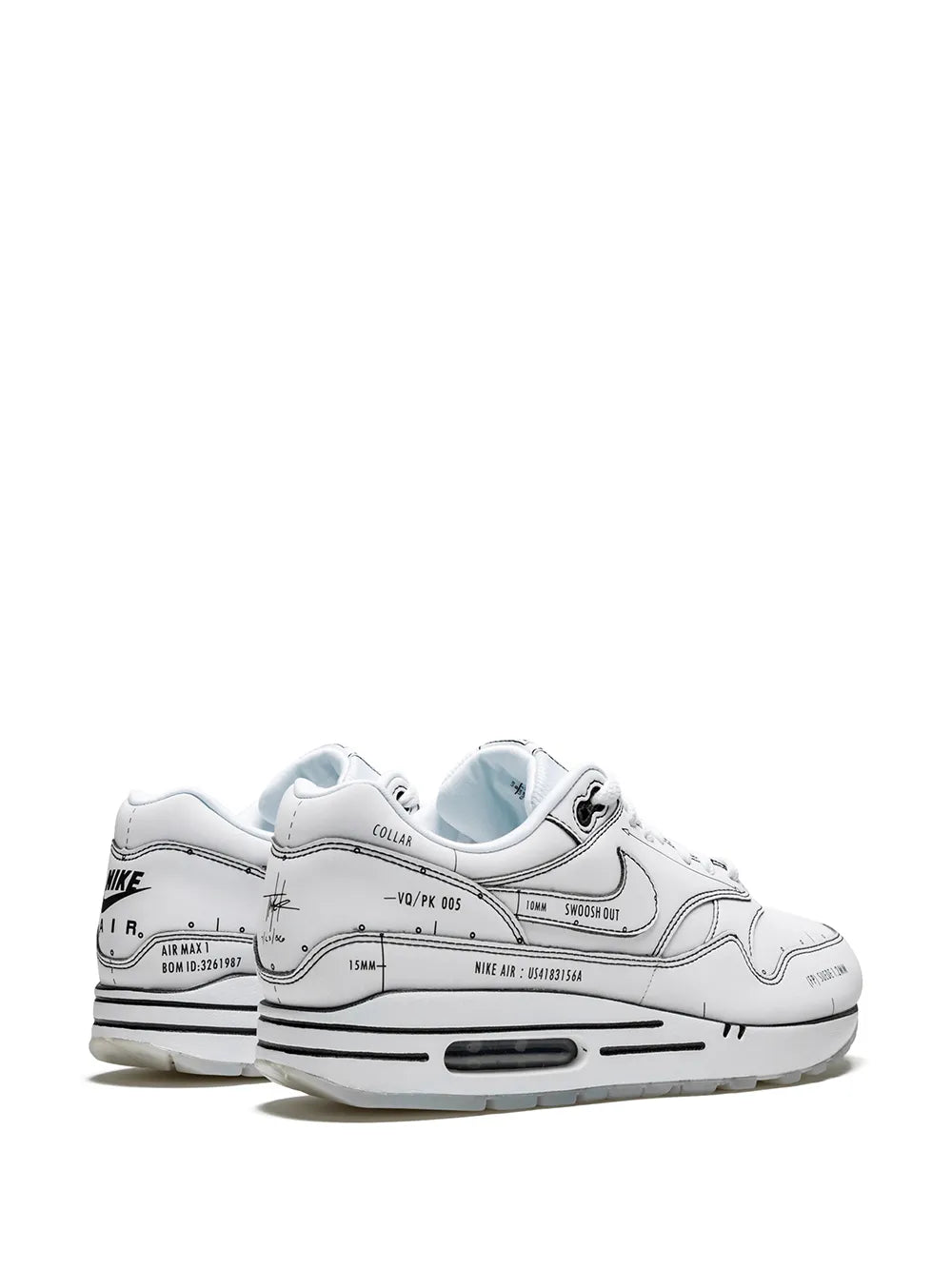 Nike Air Max 1 Sketch Schematic Sneakers Grazuv Mart
