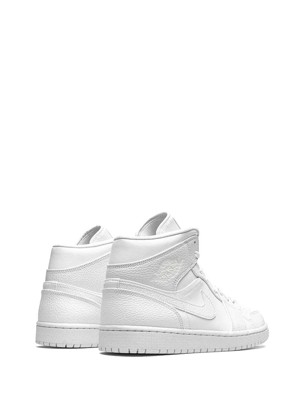 Nike Air Jordan 1 Mid Triple White Sneakers Grazuv Mart