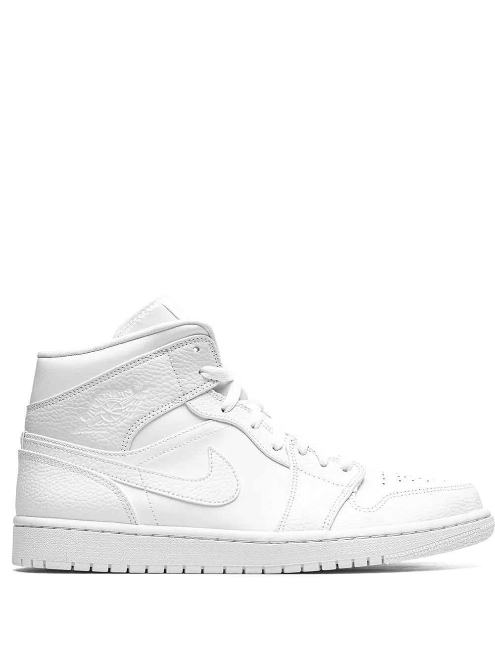 Nike Air Jordan 1 Mid Triple White Sneakers Grazuv Mart
