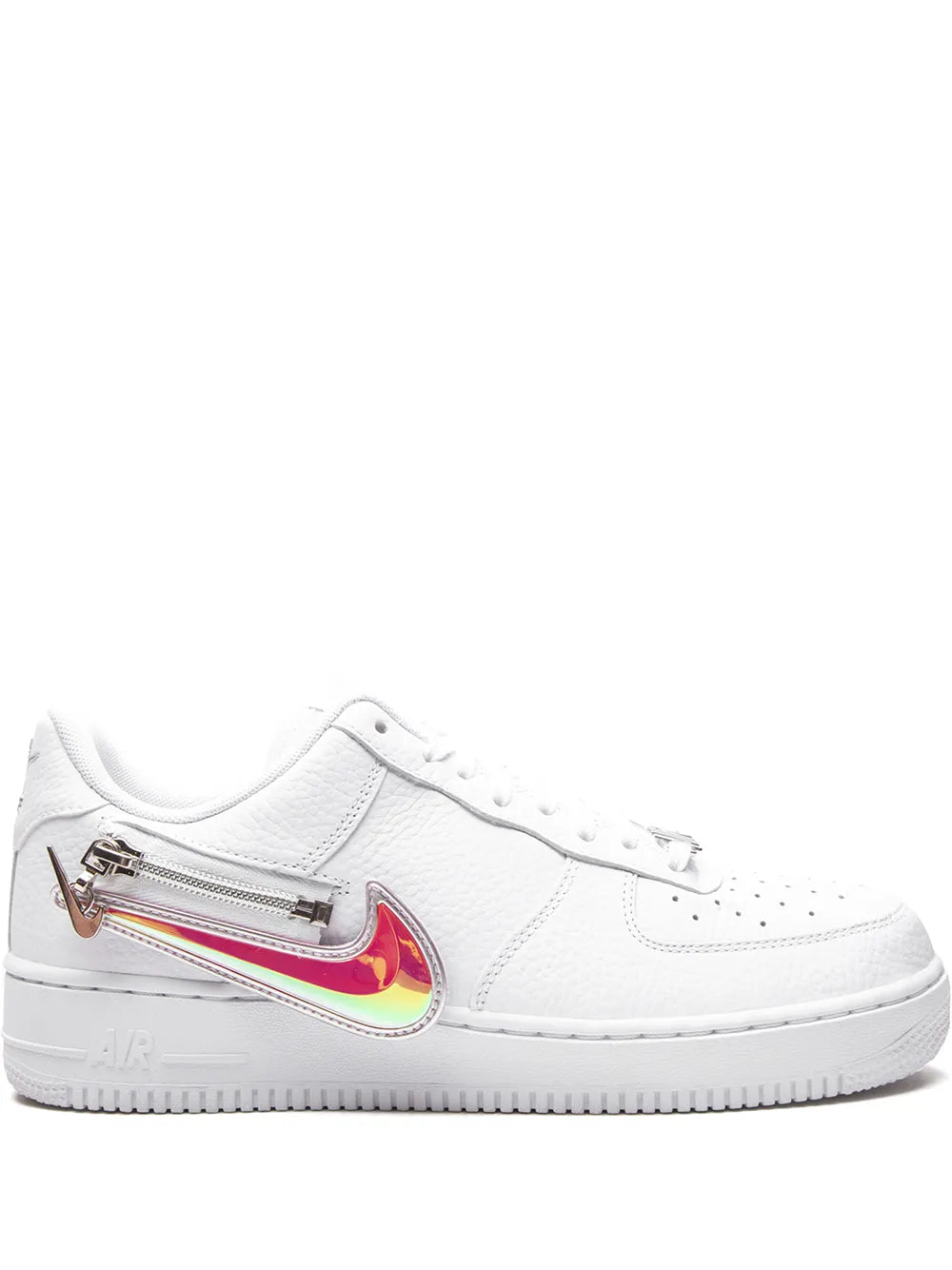 Nike Air Force 1 07 Premium Zip Swoosh White Sneakers Grazuv Mart