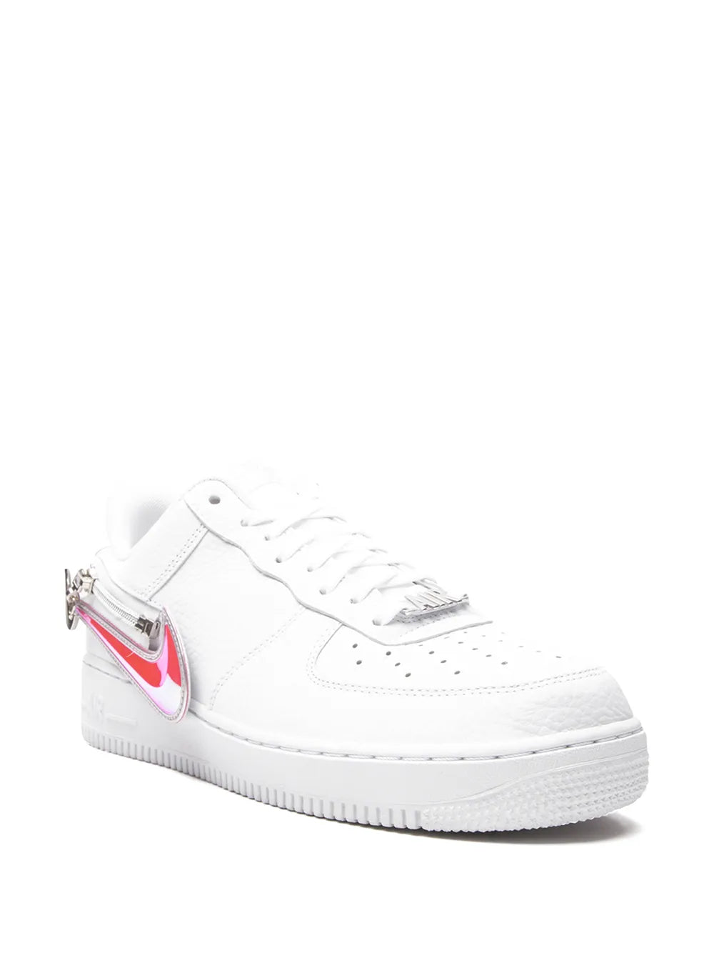 Nike Air Force 1 07 Premium Zip Swoosh White Sneakers Grazuv Mart