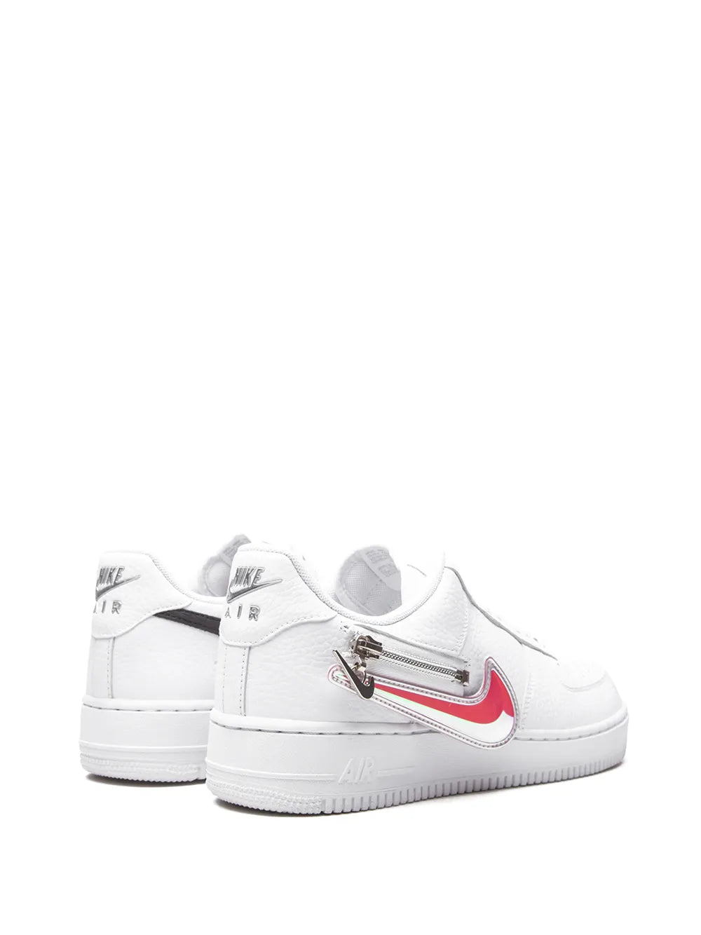 Nike Air Force 1 07 Premium Zip Swoosh White Sneakers Grazuv Mart
