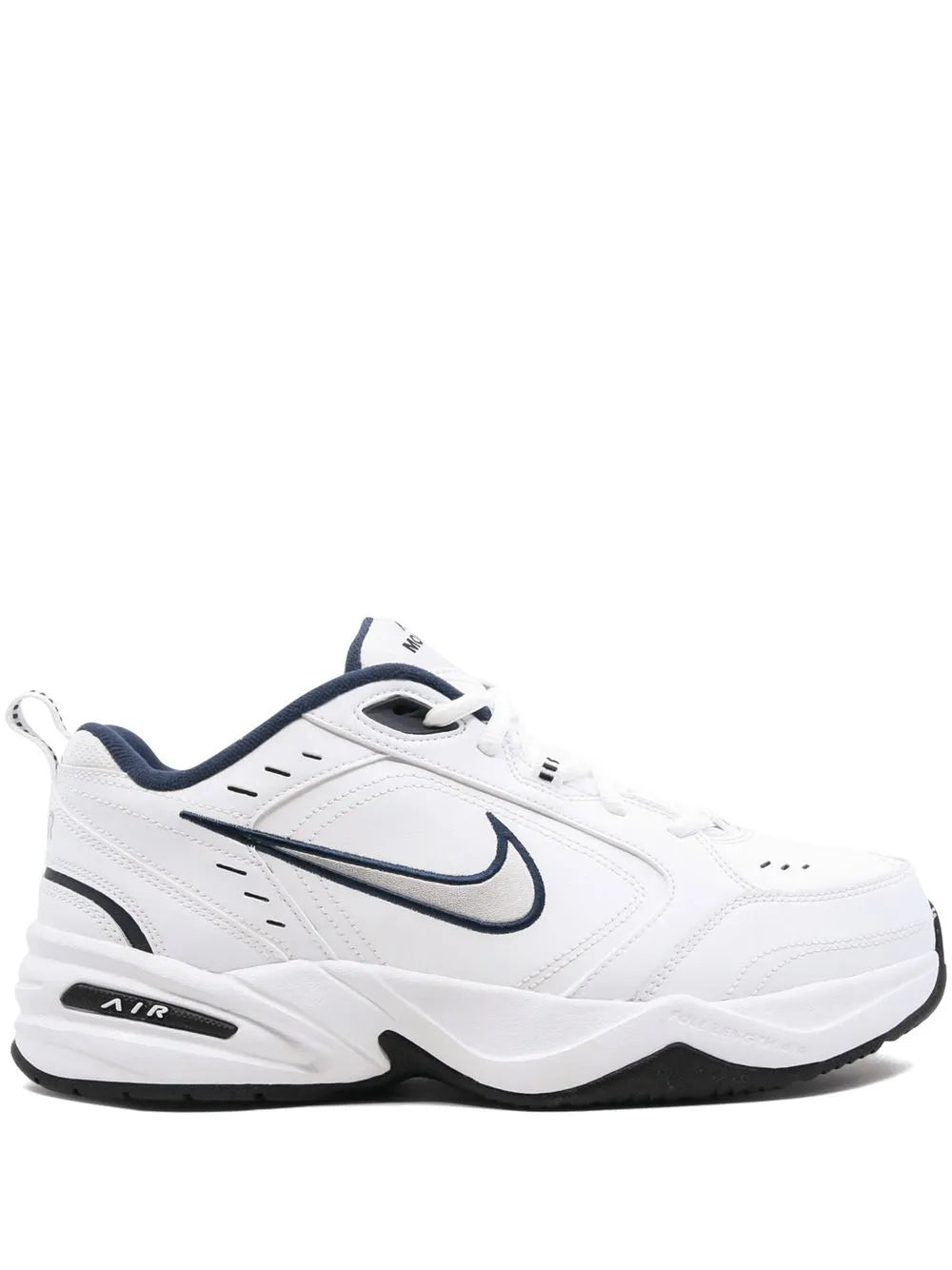 Nike Air Monarch Iv (4E) Whitw/Metallic Silver Sneakers Grazuv Mart