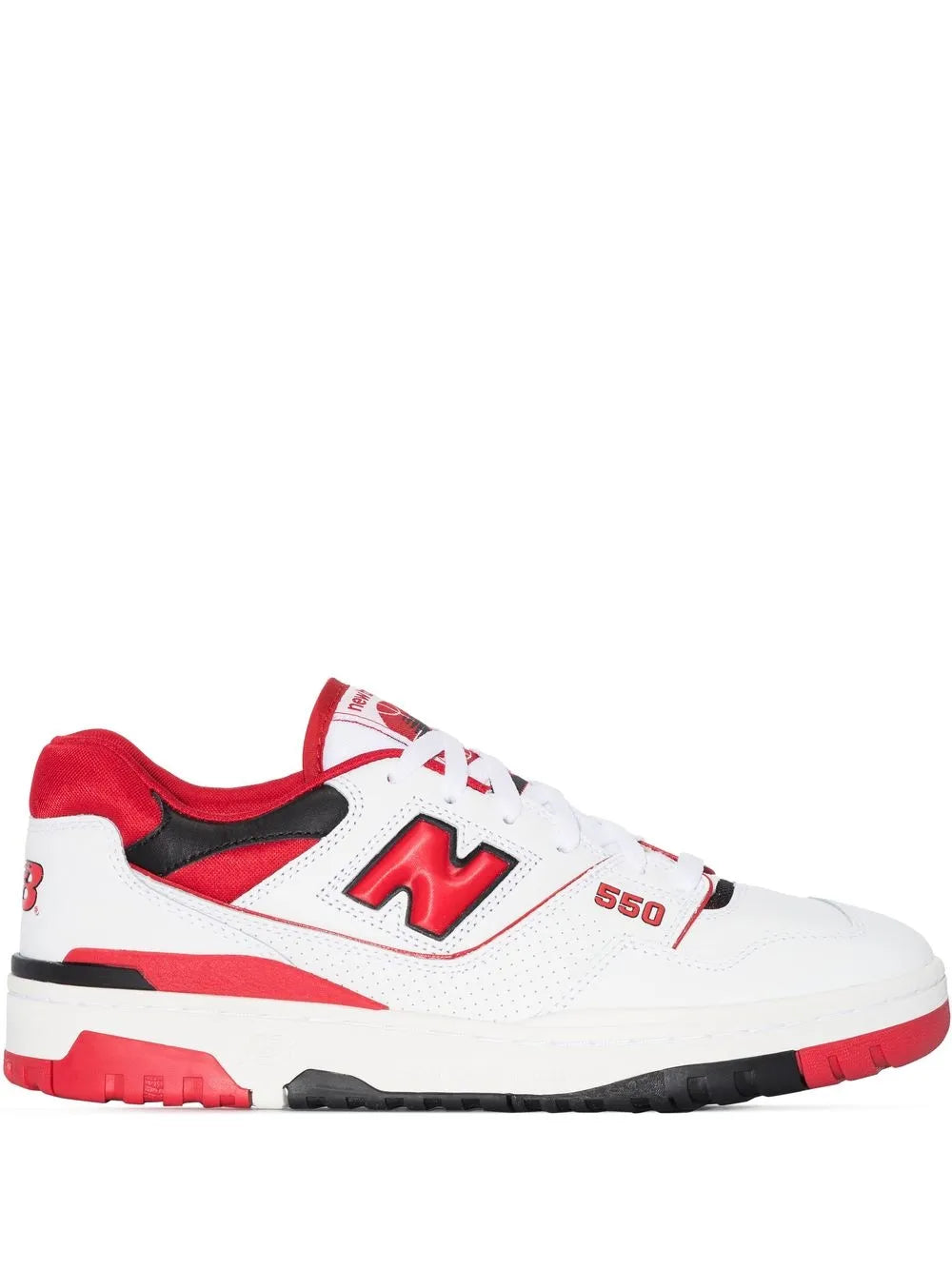 New Balance 550 White Red Sneakers Grazuv Mart