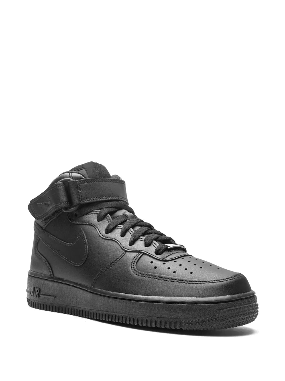 Nike Air Force 1 Mid 07 2021 Release Triple Black Sneakers Grazuv Mart