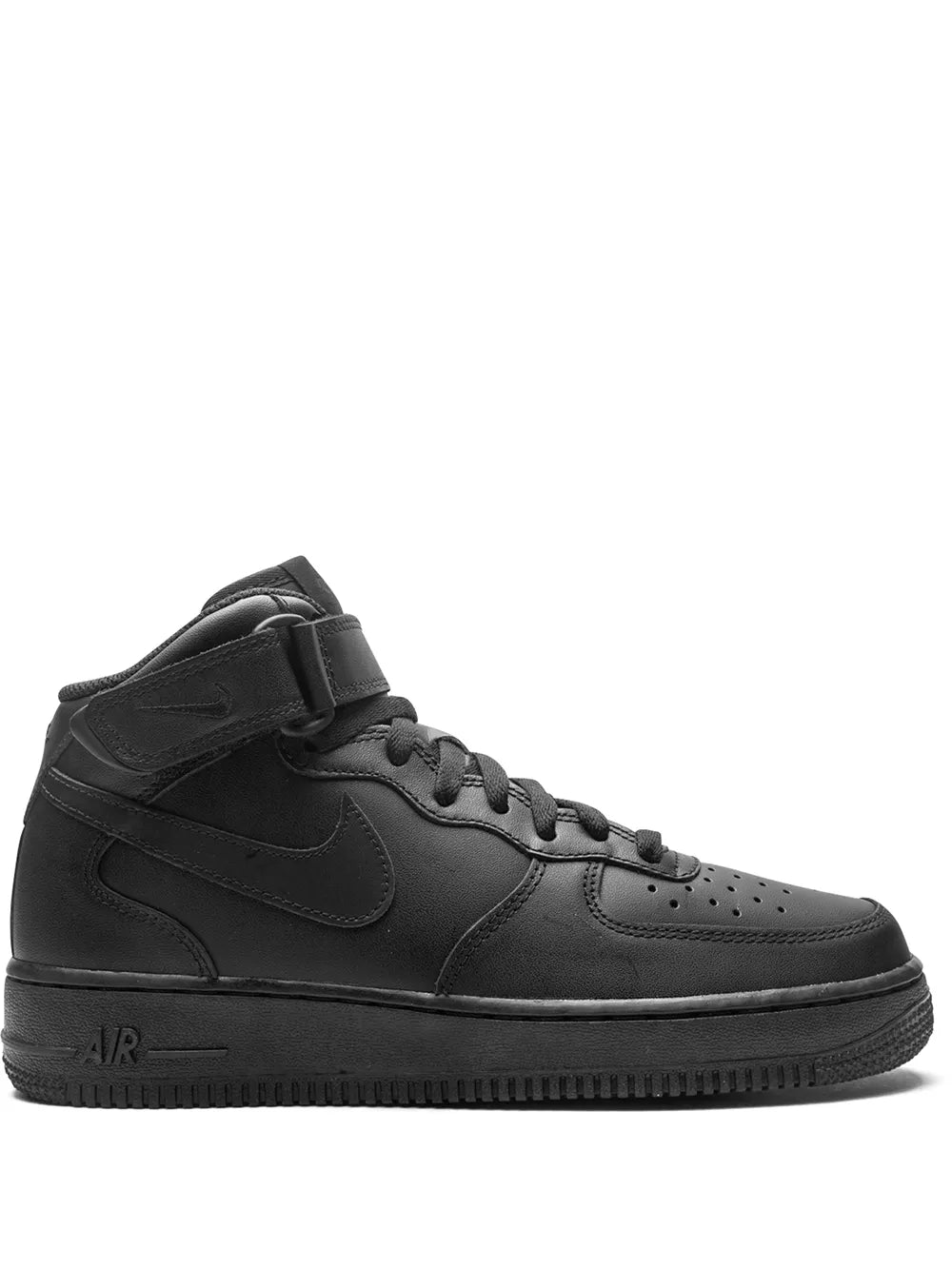 Nike Air Force 1 Mid 07 2021 Release Triple Black Sneakers Grazuv Mart