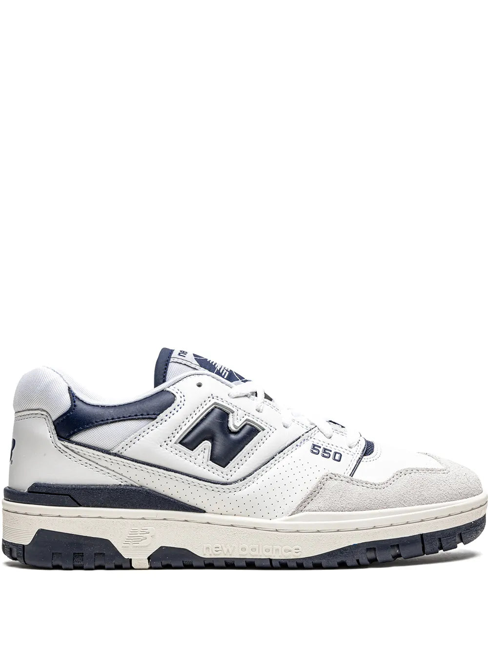 New Balance 550 White/Navy Blue Sneakers Grazuv Mart