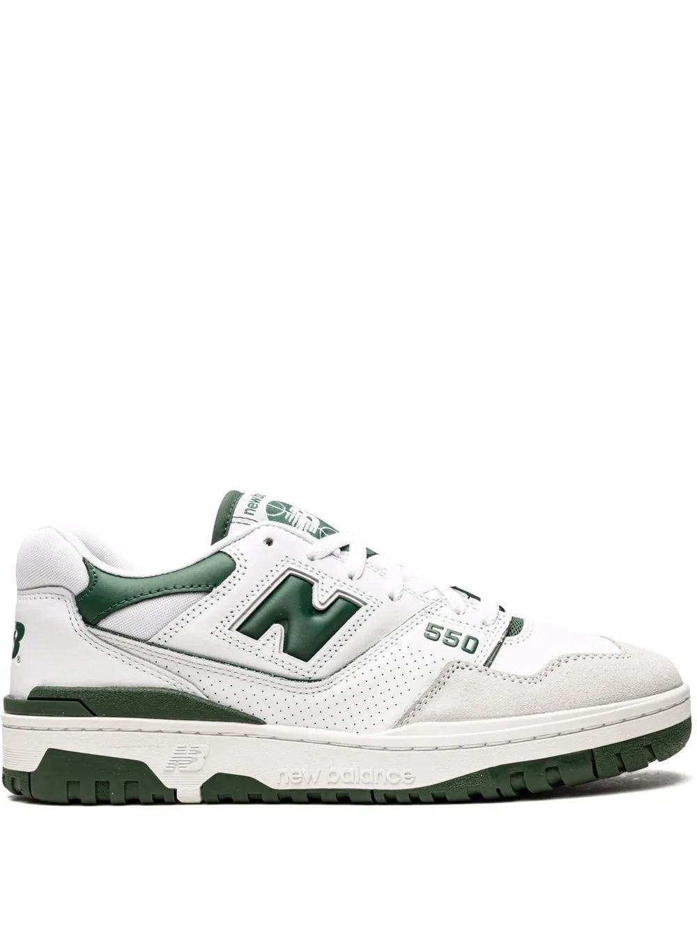 New Balance 550 White/Team Forest Green Sneakers Grazuv Mart