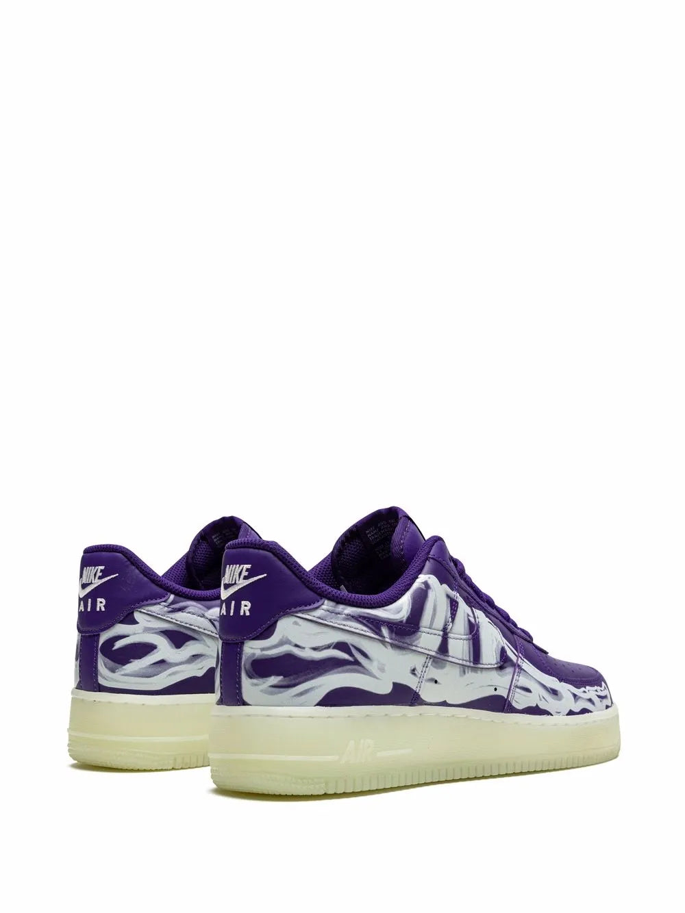 Nike Air Force 1 Low 07 Qs Purple Skeleton Halloween Sneakers Grazuv Mart