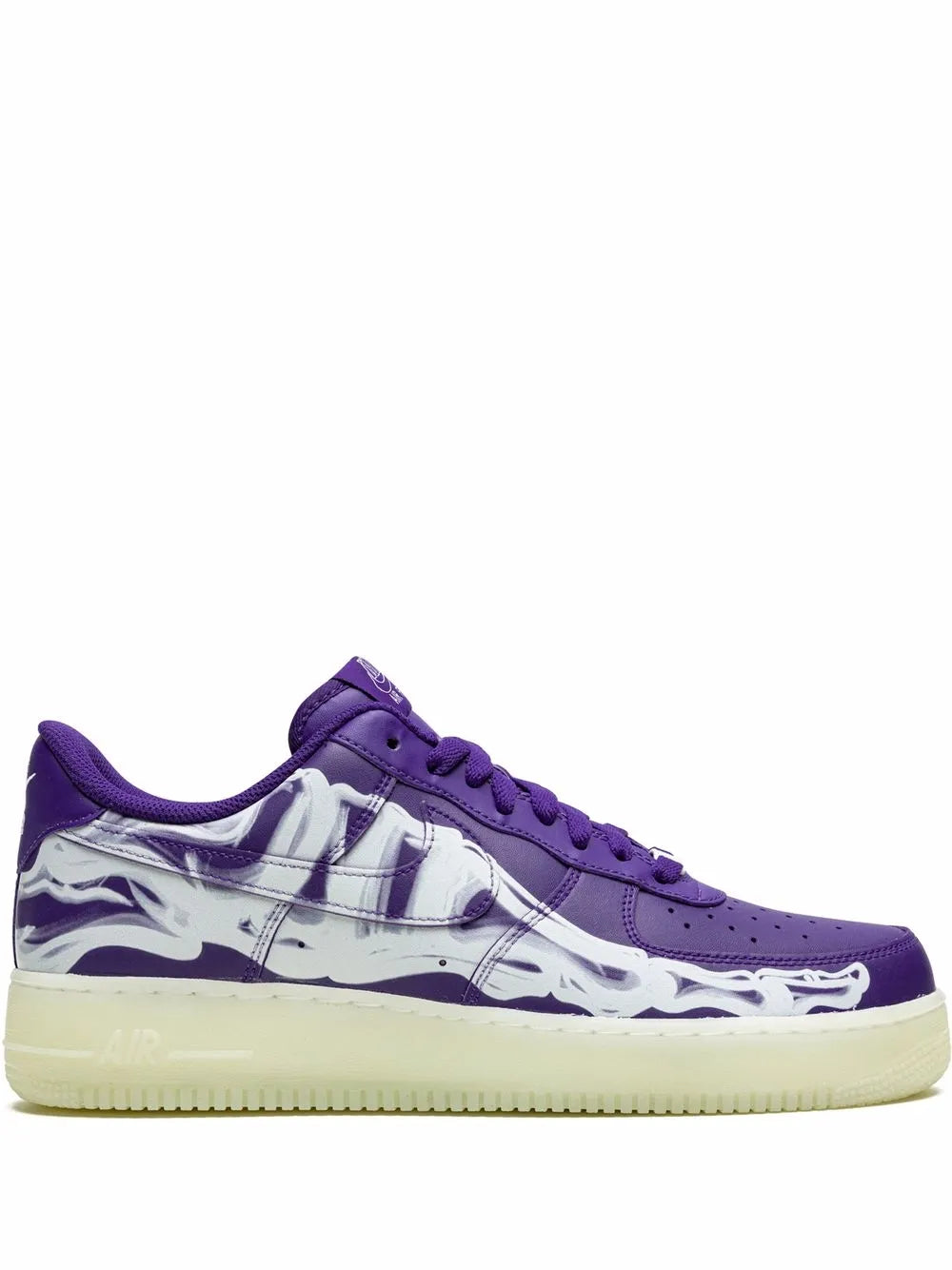 Nike Air Force 1 Low 07 Qs Purple Skeleton Halloween Sneakers Grazuv Mart