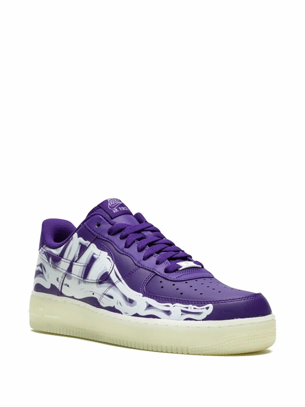 Nike Air Force 1 Low 07 Qs Purple Skeleton Halloween Sneakers Grazuv Mart
