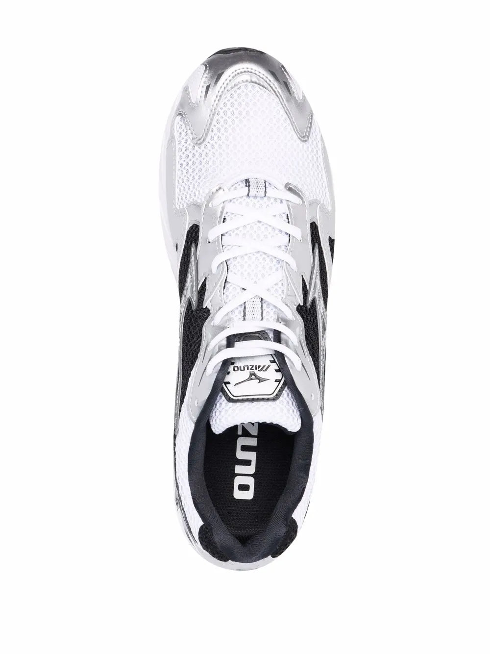 Mizuno Panelled Lace-Up Trainers Grazuv Mart