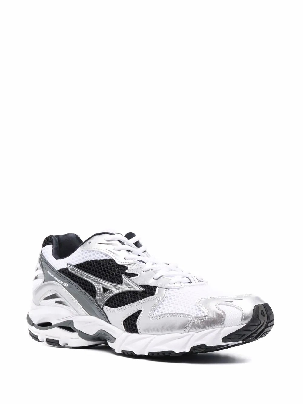 Mizuno Panelled Lace-Up Trainers Grazuv Mart
