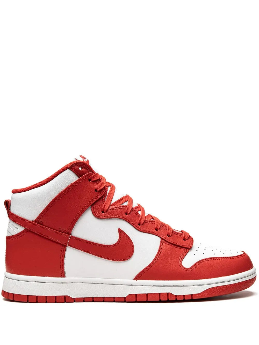 Nike Dunk High White/University Red Sneakers Grazuv Mart