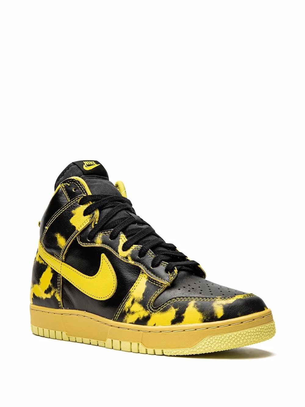 Nike Dunk High 1985 Yellow Acid Wash Sneakers Grazuv Mart