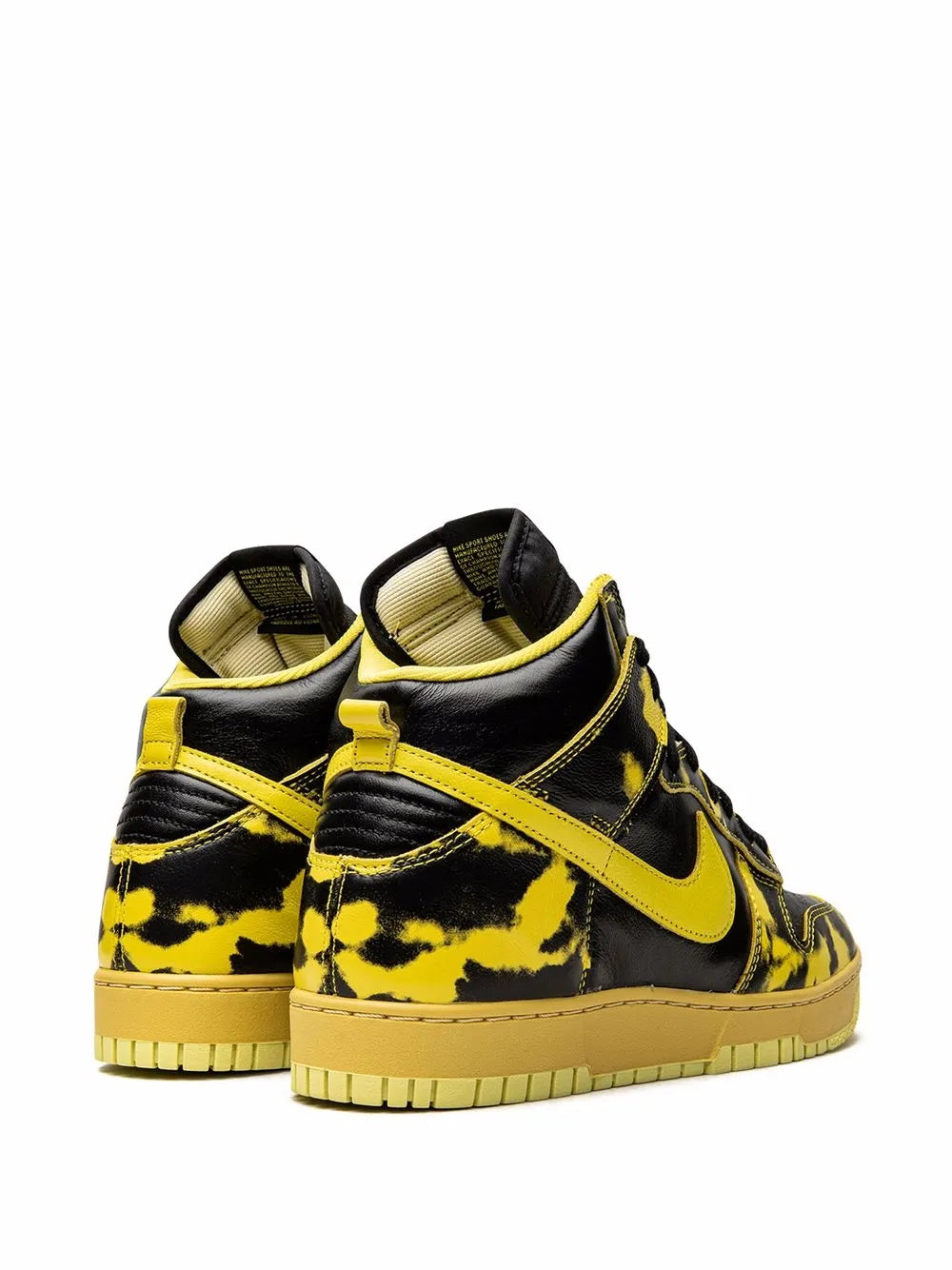 Nike Dunk High 1985 Yellow Acid Wash Sneakers Grazuv Mart