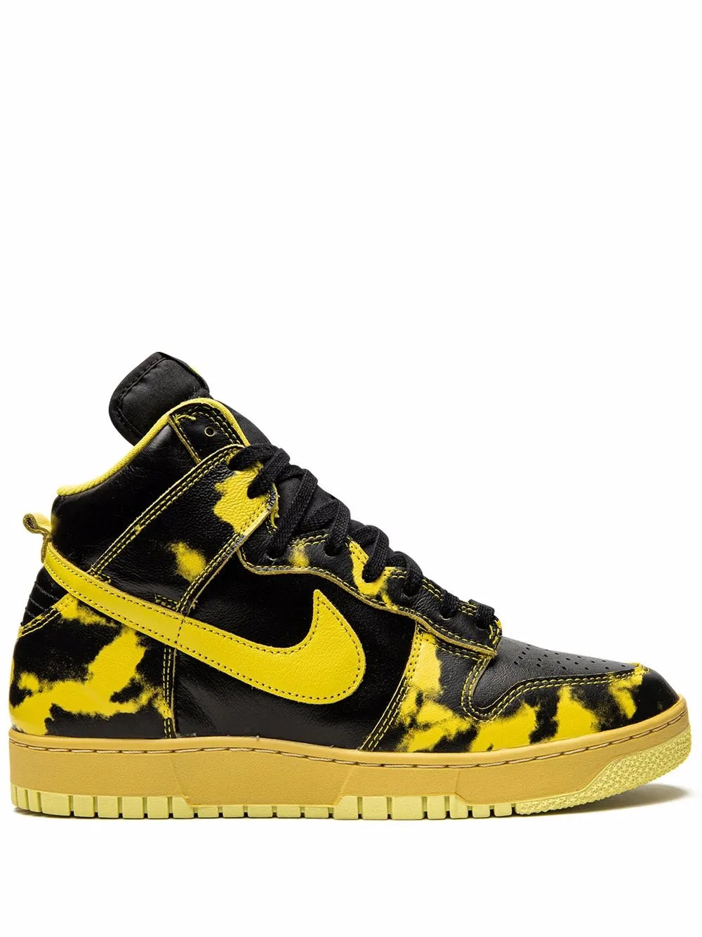Nike Dunk High 1985 Yellow Acid Wash Sneakers Grazuv Mart