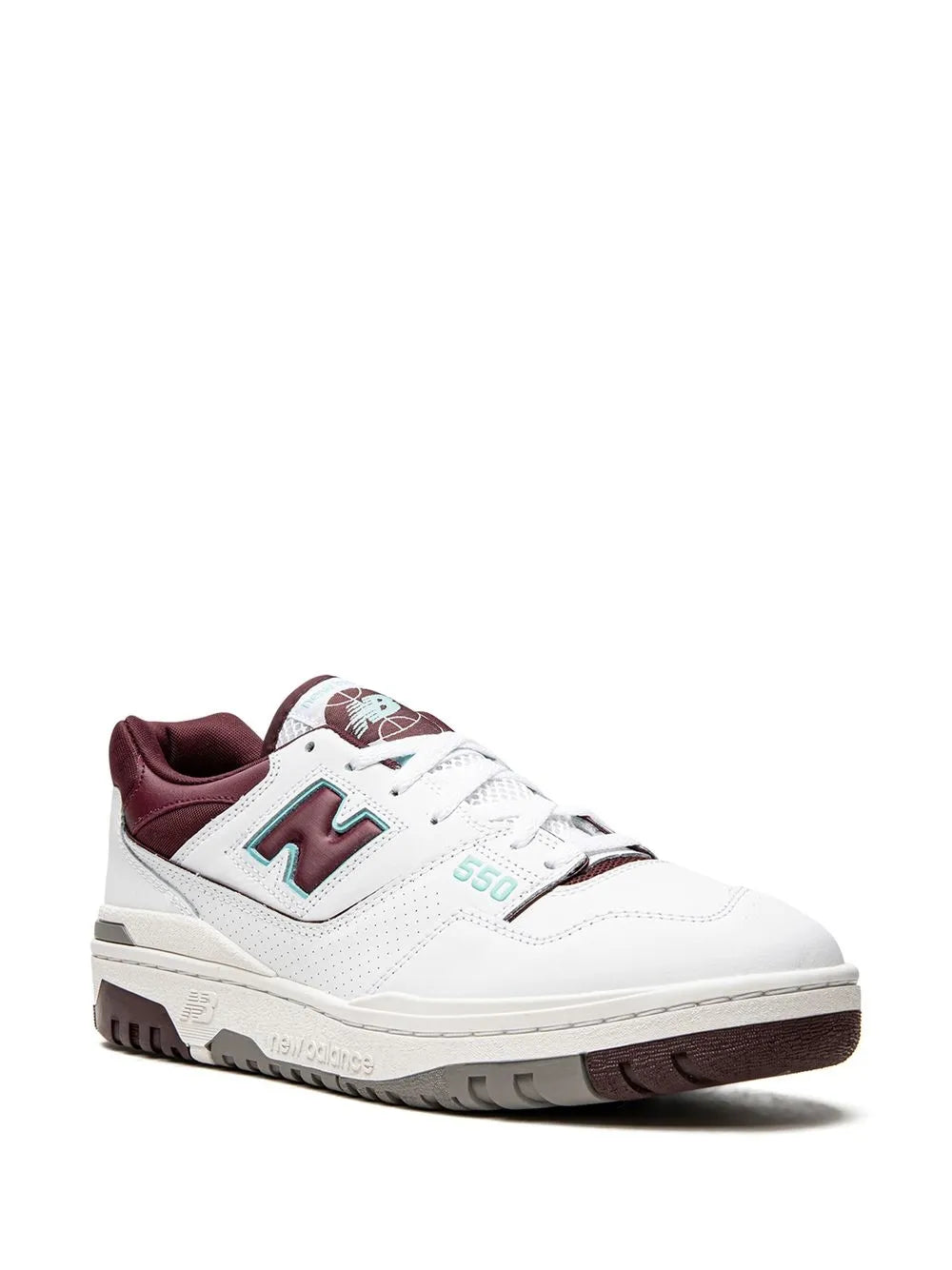New Balance 550 Burgundy/Cyan Sneakers Grazuv Mart