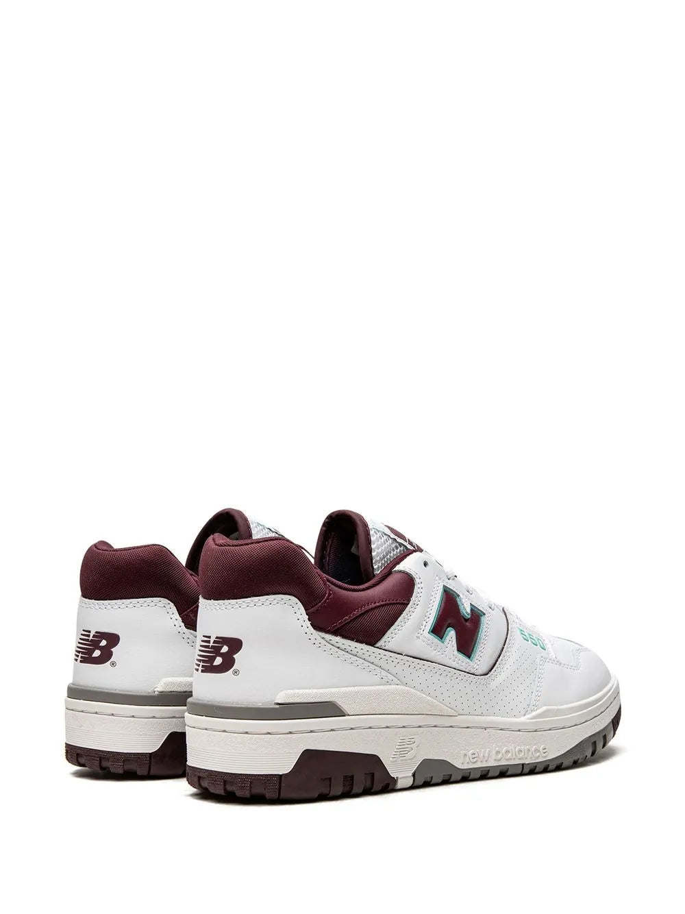 New Balance 550 Burgundy/Cyan Sneakers Grazuv Mart