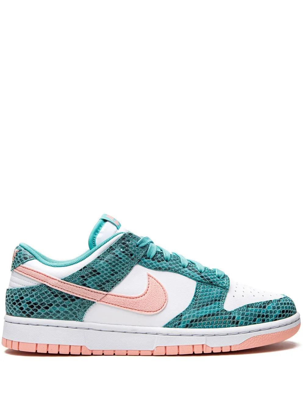 Nike Dunk Low Snakeskin Washed Teal/Bleached Coral Sneakers Grazuv Mart