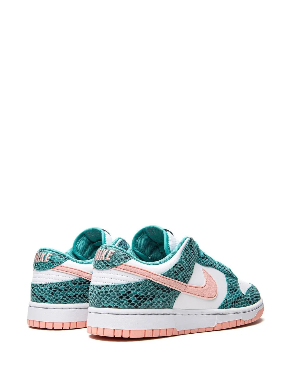 Nike Dunk Low Snakeskin Washed Teal/Bleached Coral Sneakers Grazuv Mart