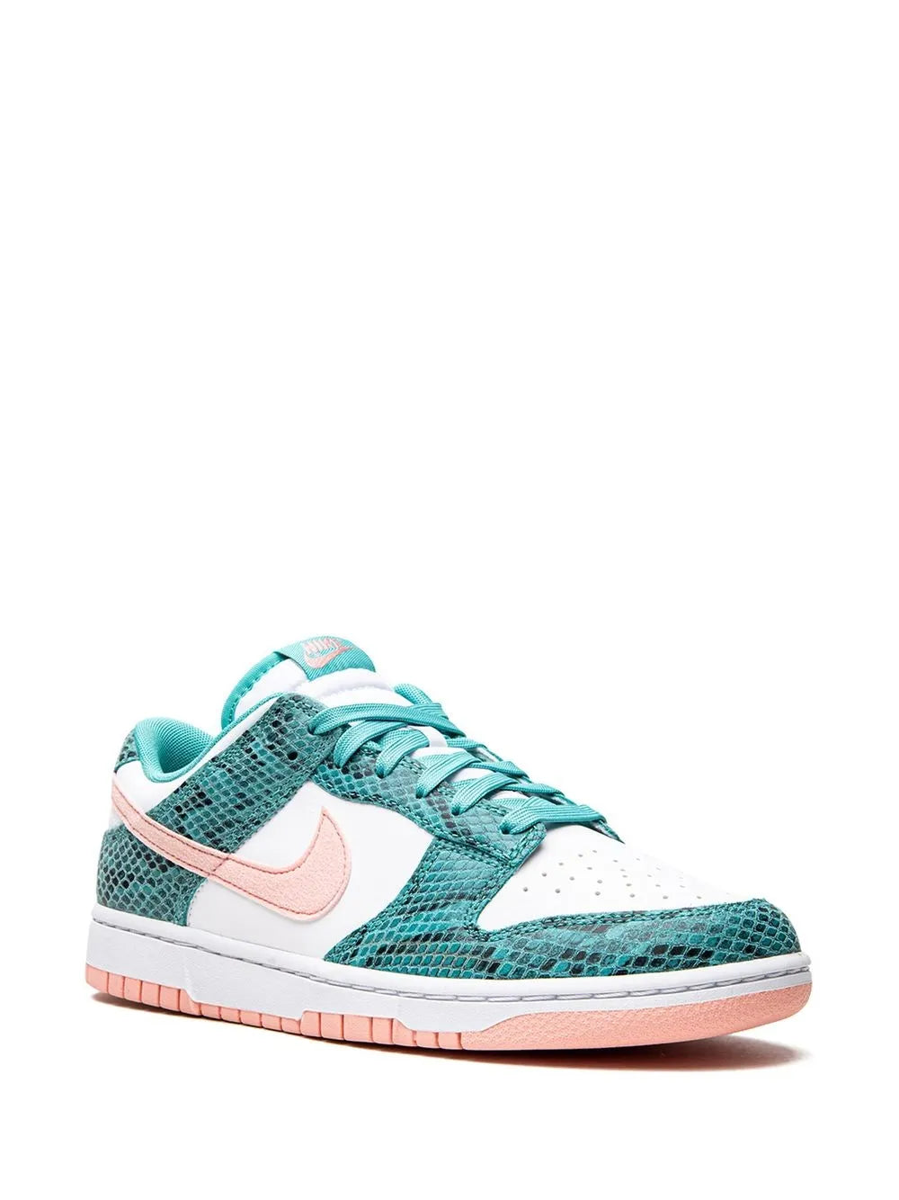Nike Dunk Low Snakeskin Washed Teal/Bleached Coral Sneakers Grazuv Mart