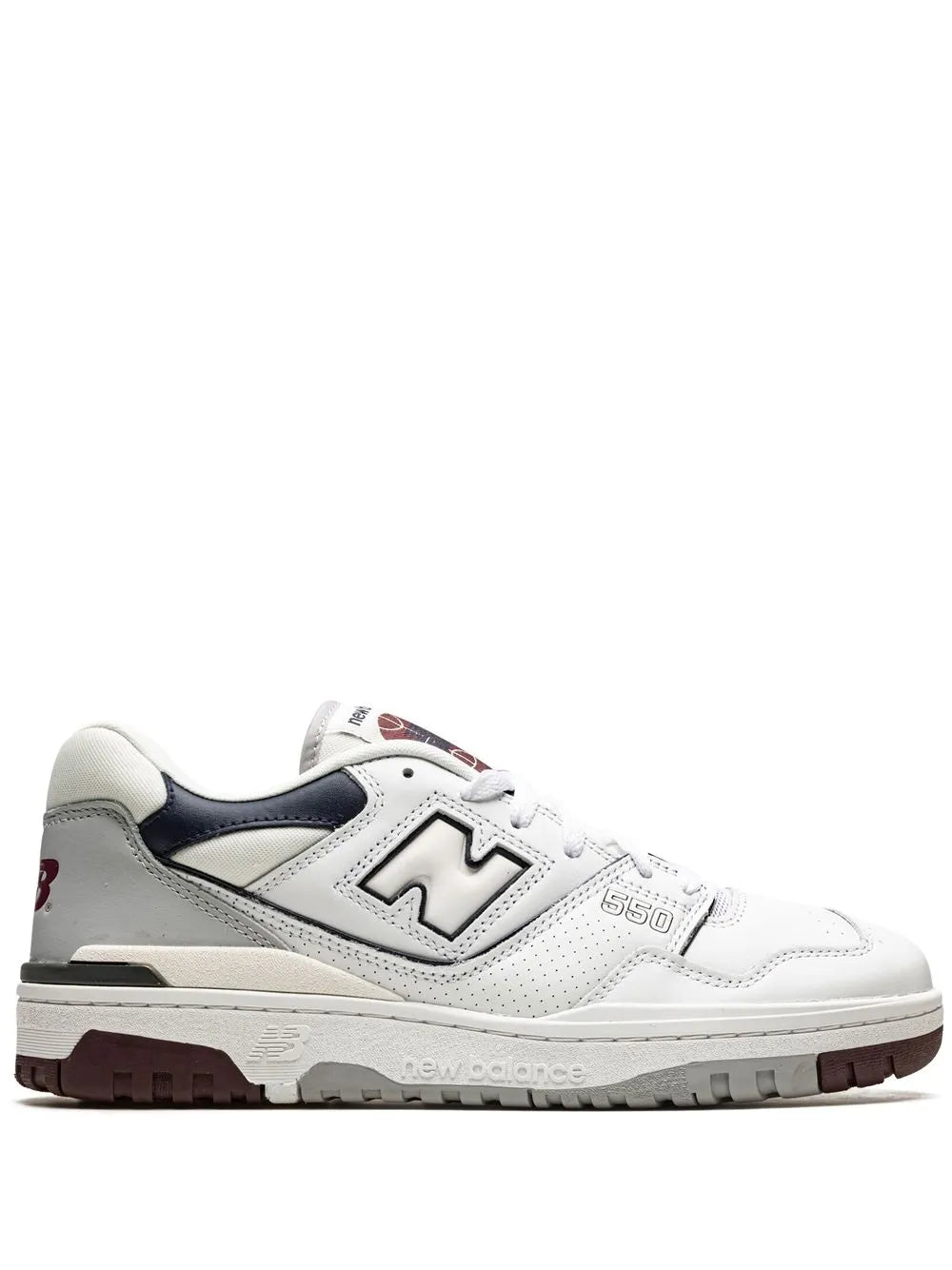 New Balance 550 White/Indigo/Burgundy Sneakers Grazuv Mart