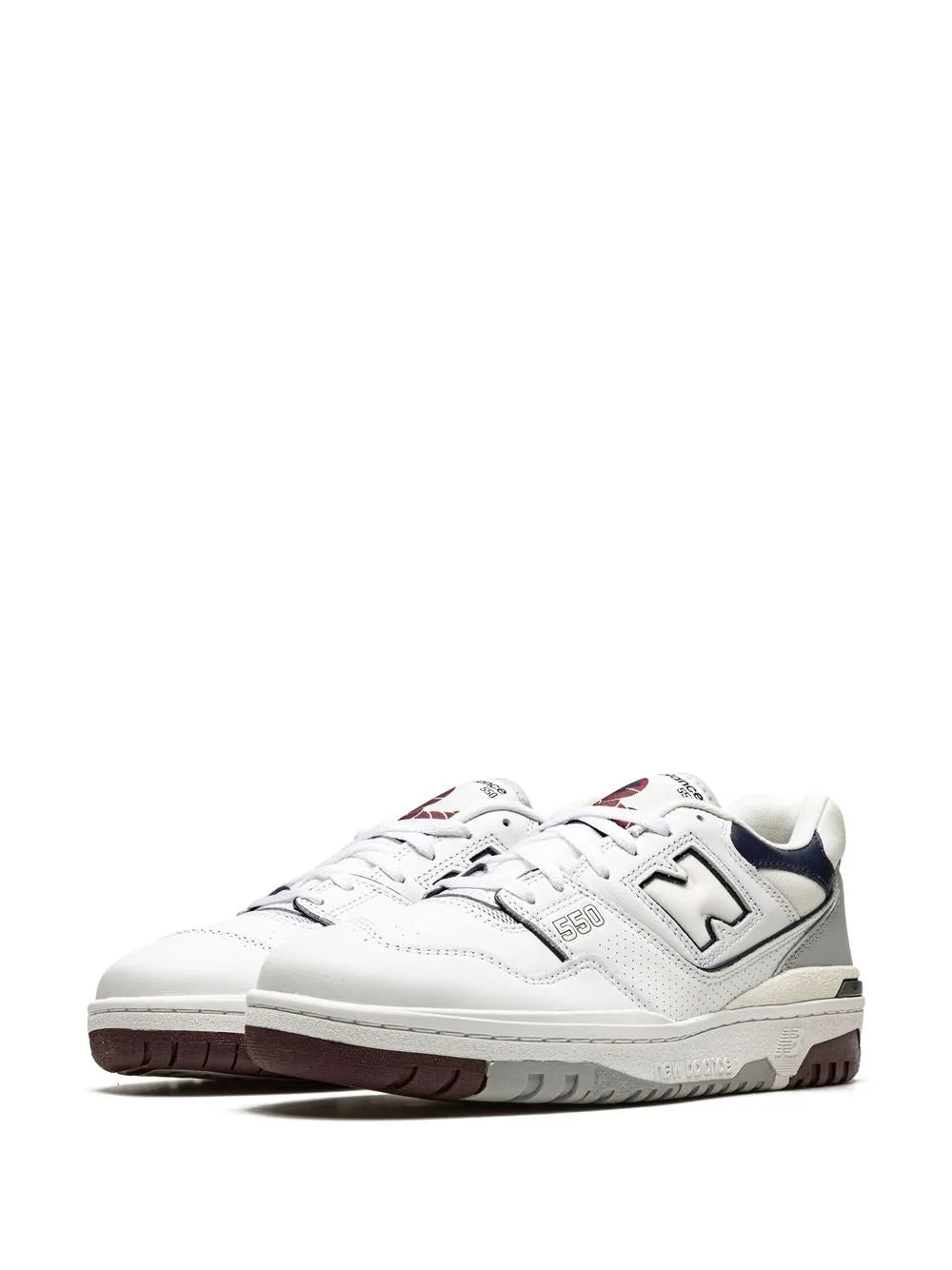 New Balance 550 White/Indigo/Burgundy Sneakers Grazuv Mart