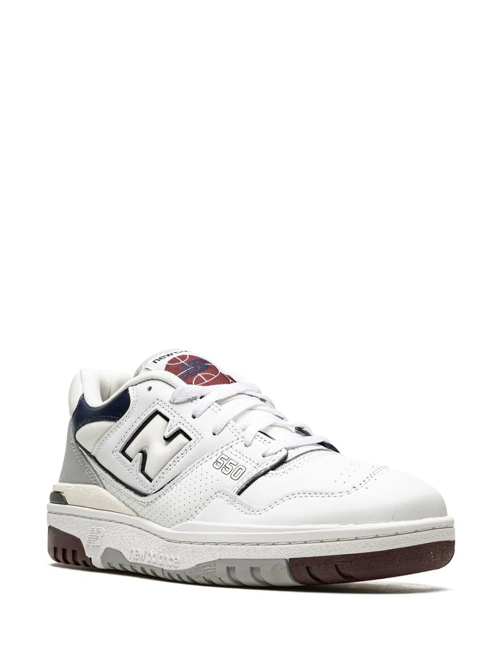 New Balance 550 White/Indigo/Burgundy Sneakers Grazuv Mart