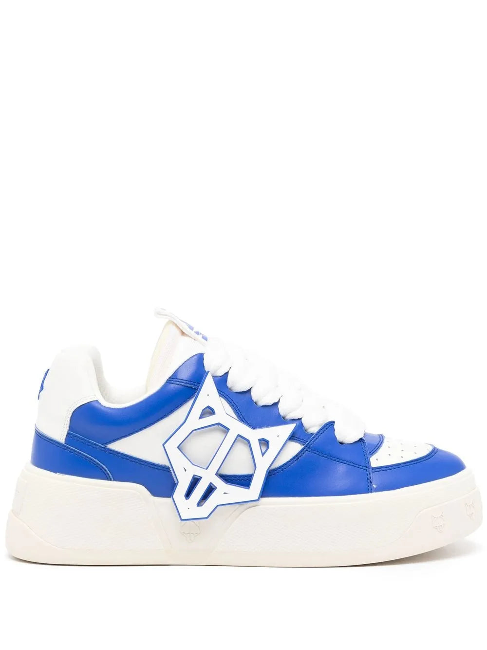 Naked Wolfe Logo-Patch Lace-Up Sneakers Grazuv Mart