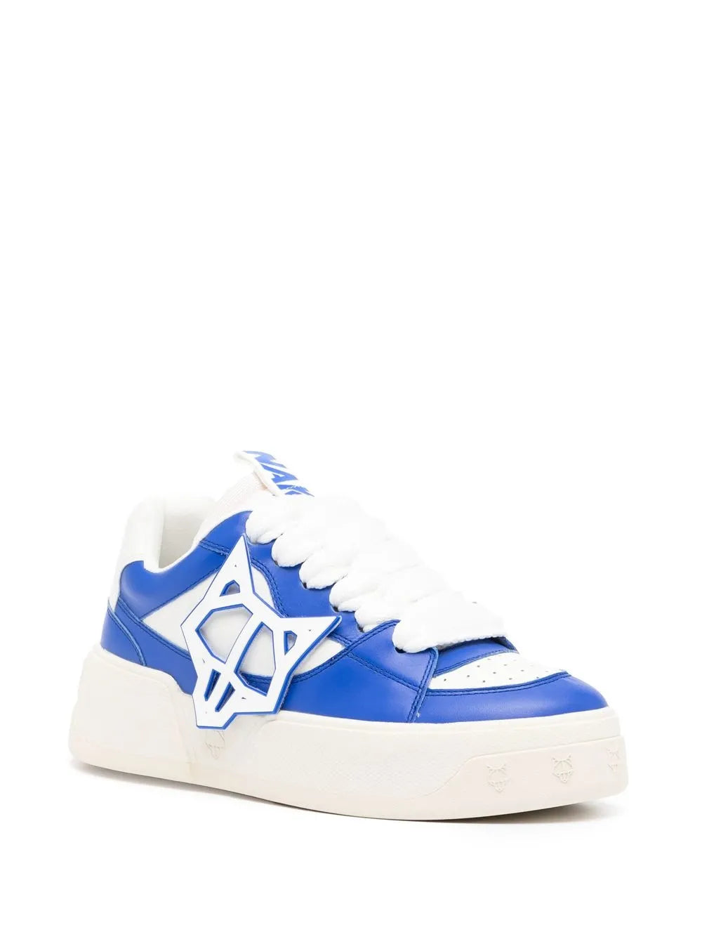 Naked Wolfe Logo-Patch Lace-Up Sneakers Grazuv Mart