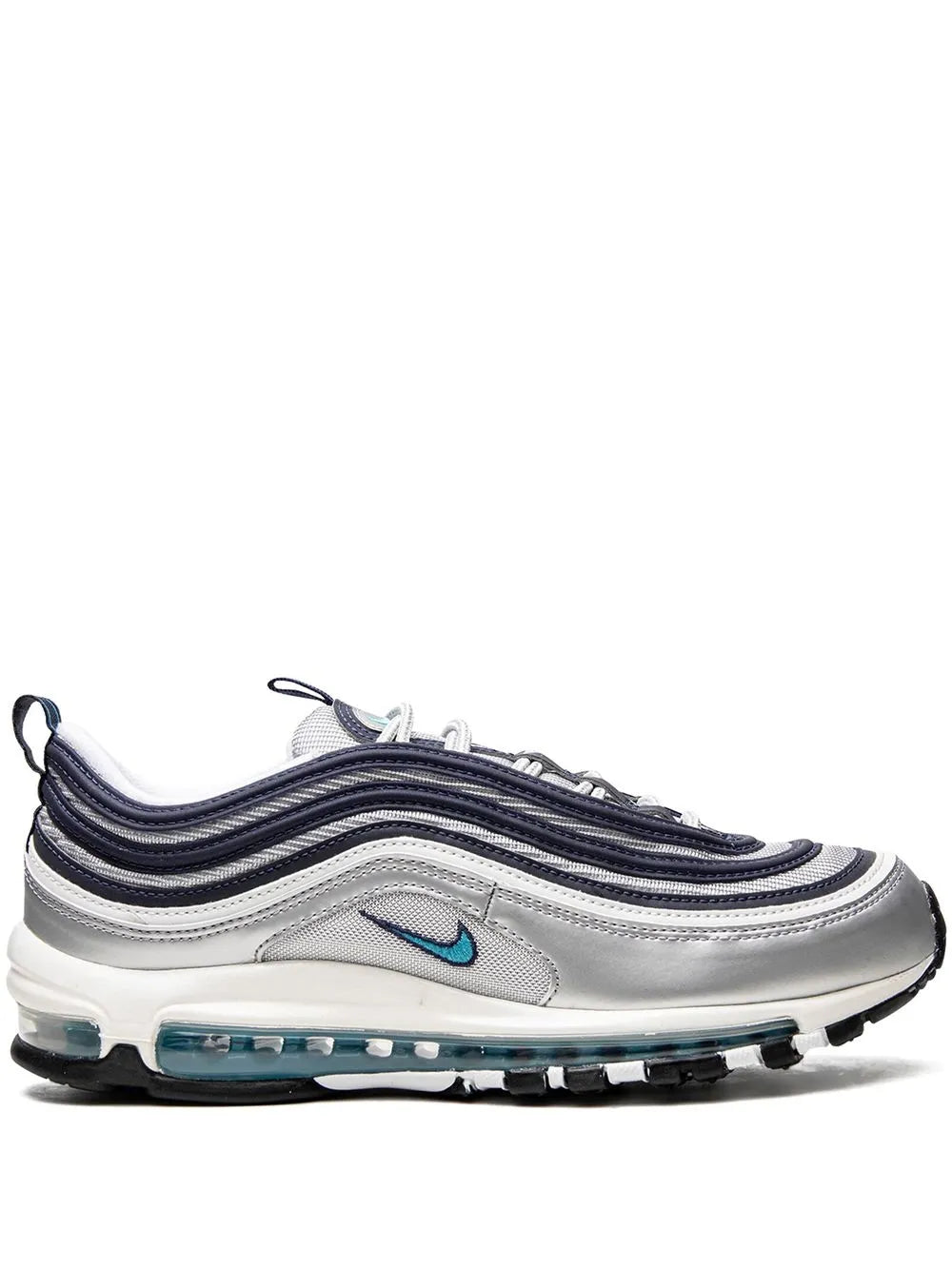 Nike Air Max 97 Metallic Silver/Chlorine Blue Sneakers Grazuv Mart