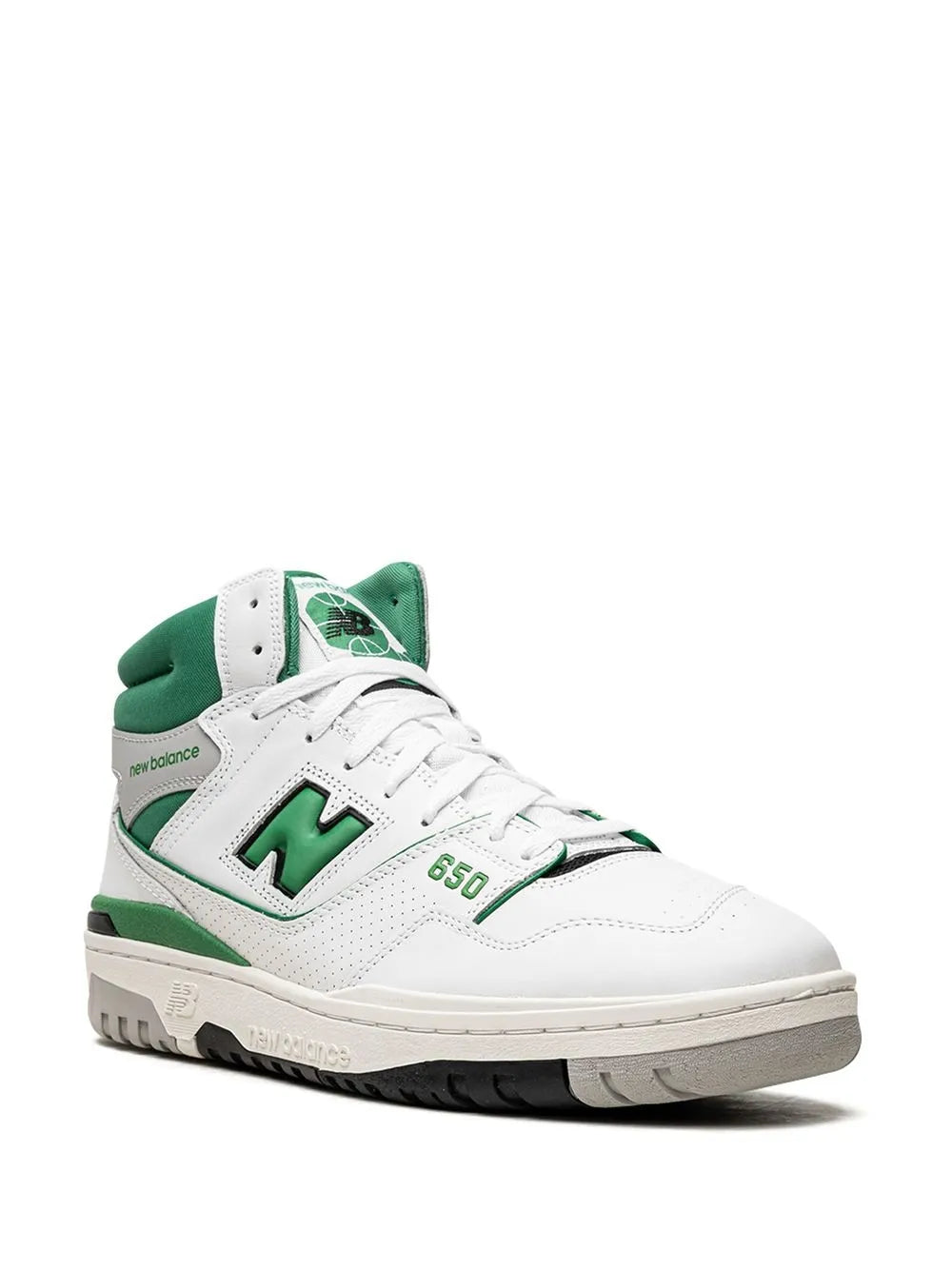 New Balance 650 White/Green Sneakers Grazuv Mart