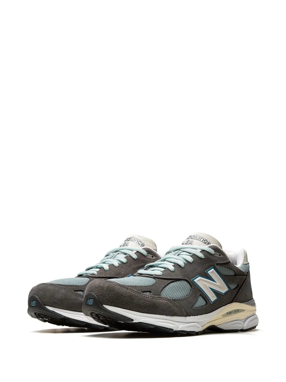 New Balance X Kith 990 V3 Steel Blue/Grey Sneakers Grazuv Mart