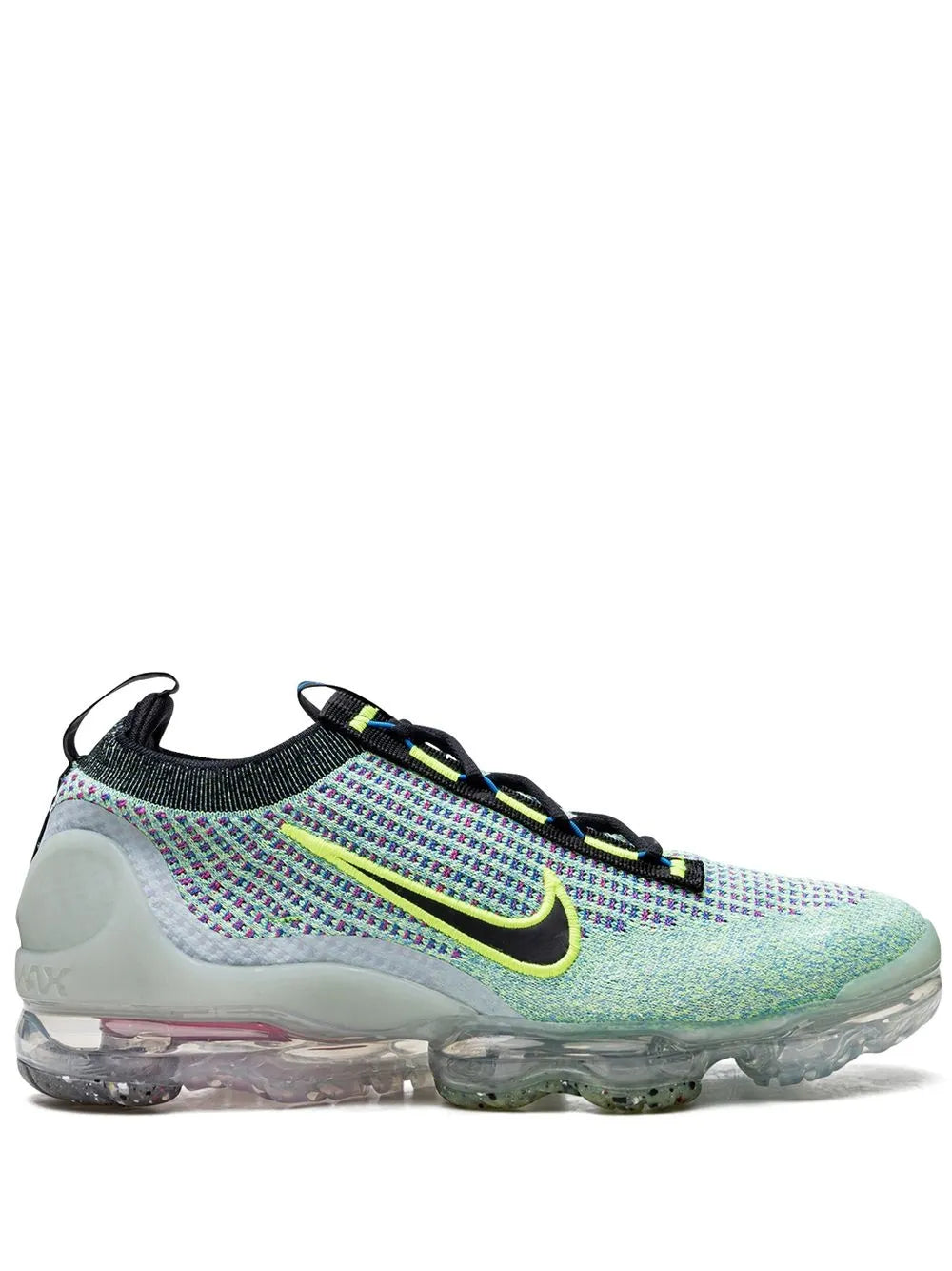 Nike Air Vapormax Flyknit 2021 Volt/Black-Photo Blue-Metallic Sneakers Grazuv Mart