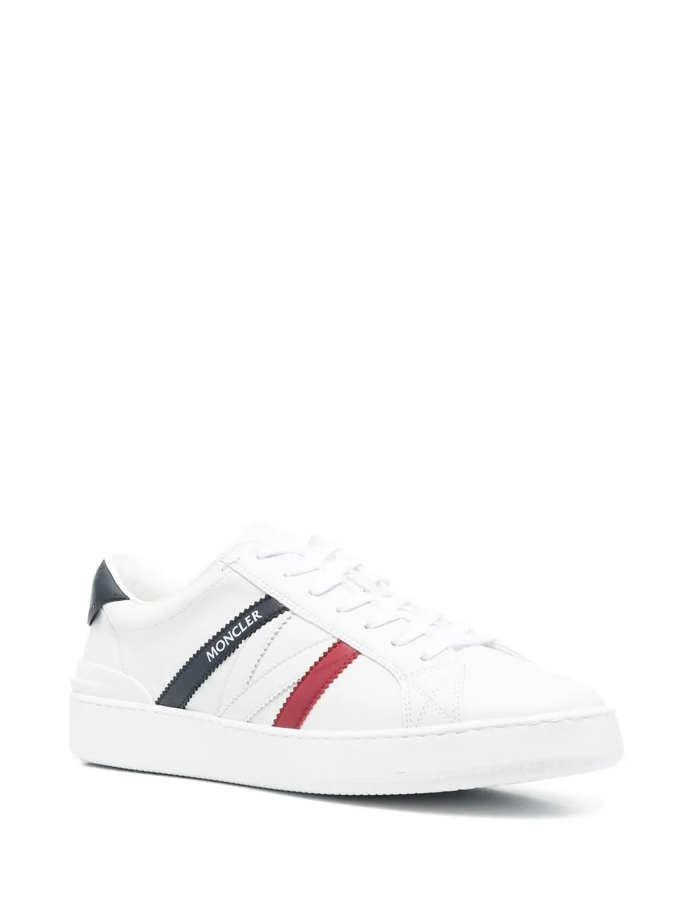 Moncler Faux-Leather Sneakers Grazuv Mart