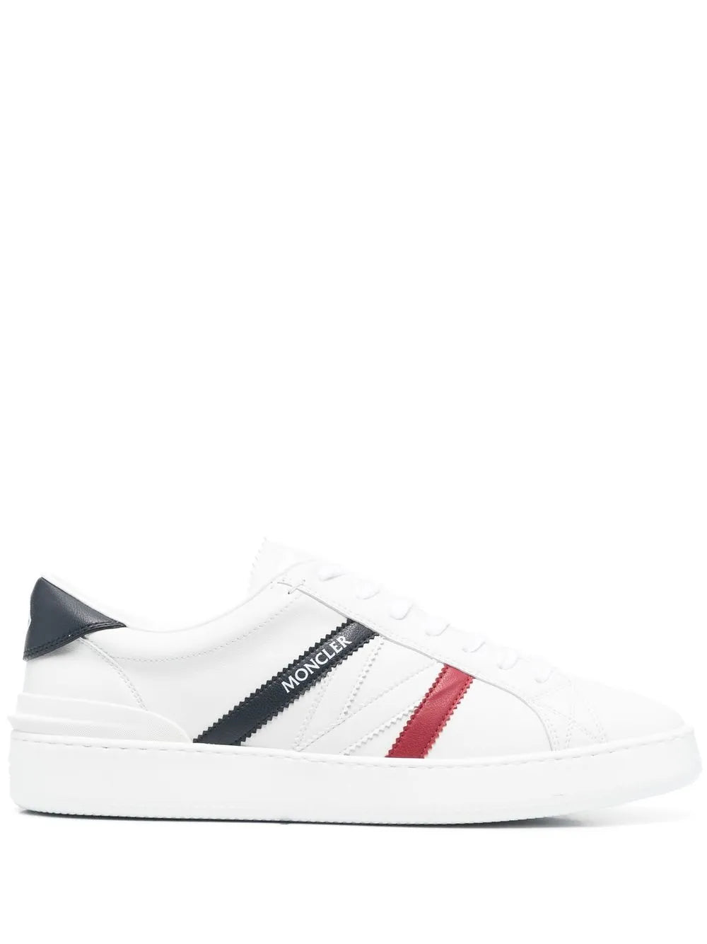 Moncler Faux-Leather Sneakers Grazuv Mart